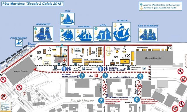 Escale à Calais 2018 : Plan public